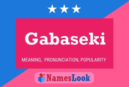 Gabaseki 名字海报