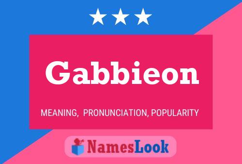 Gabbieon 名字海报