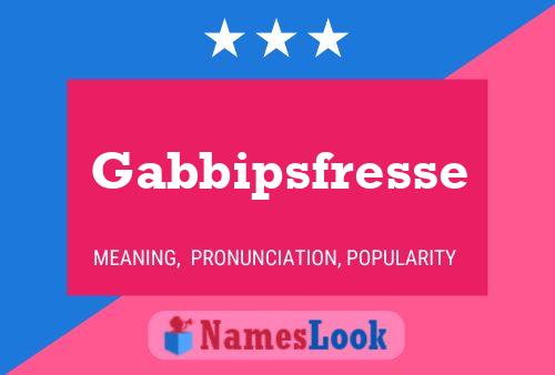 Gabbipsfresse 名字海报