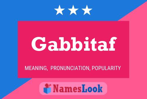 Gabbitaf 名字海报