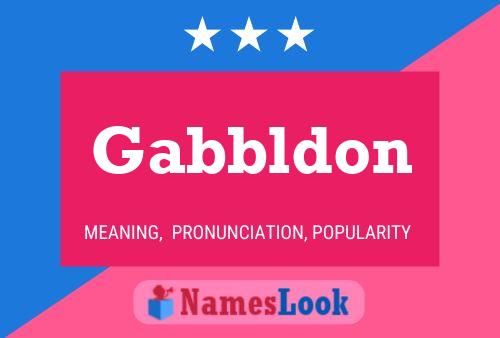 Gabbldon 名字海报