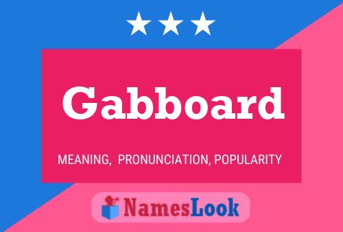 Gabboard 名字海报