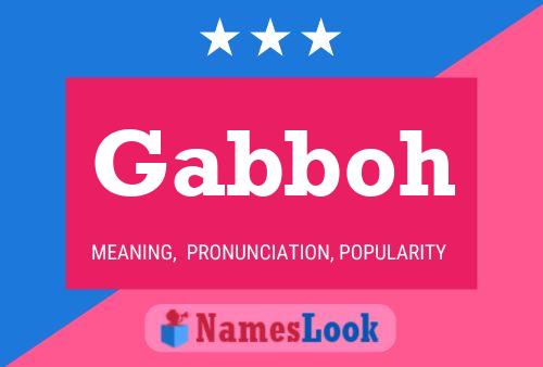 Gabboh 名字海报