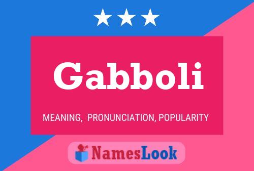 Gabboli 名字海报