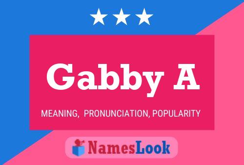 Gabby A 名字海报