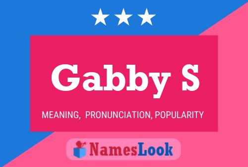 Gabby S 名字海报