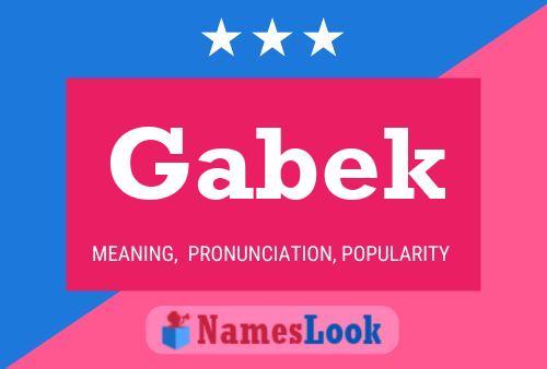 Gabek 名字海报