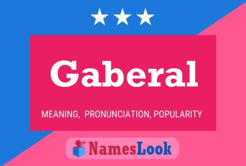 Gaberal 名字海报