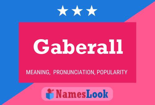 Gaberall 名字海报