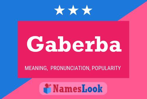 Gaberba 名字海报