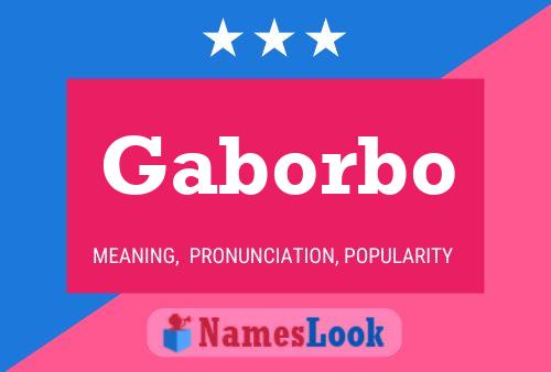 Gaborbo 名字海报