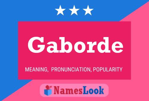 Gaborde 名字海报