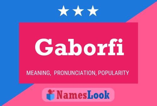 Gaborfi 名字海报