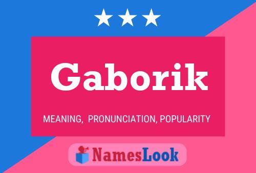 Gaborik 名字海报