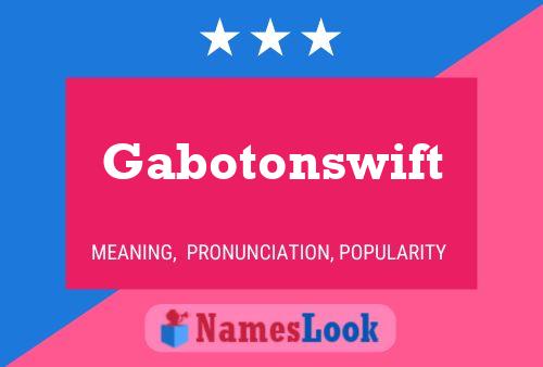 Gabotonswift 名字海报