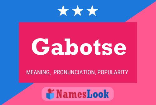 Gabotse 名字海报