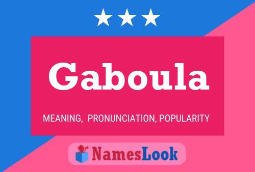 Gaboula 名字海报