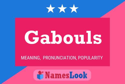 Gabouls 名字海报