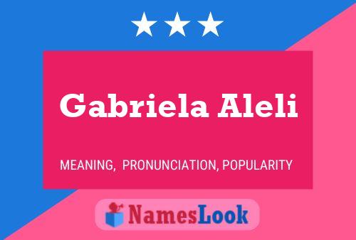 Gabriela Aleli 名字海报