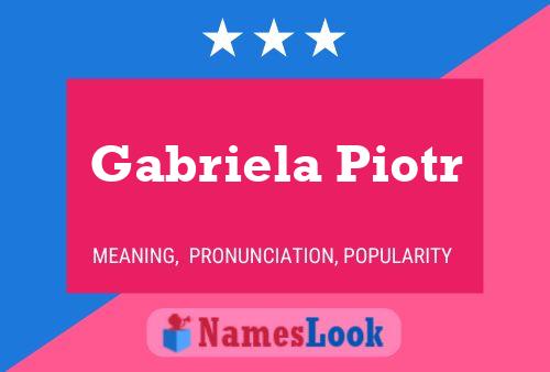 Gabriela Piotr 名字海报