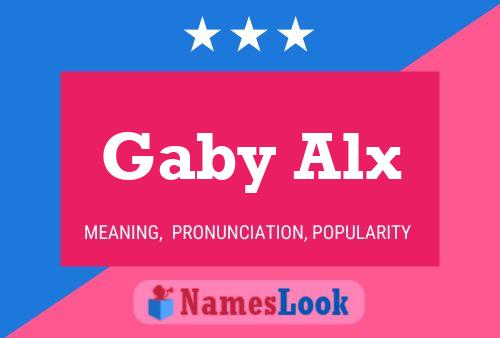 Gaby Alx 名字海报