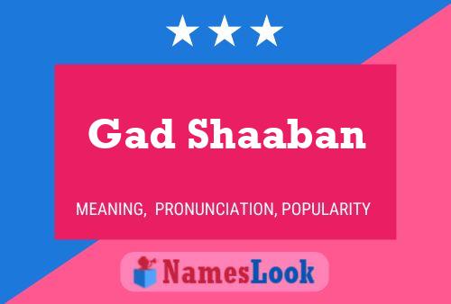 Gad Shaaban 名字海报