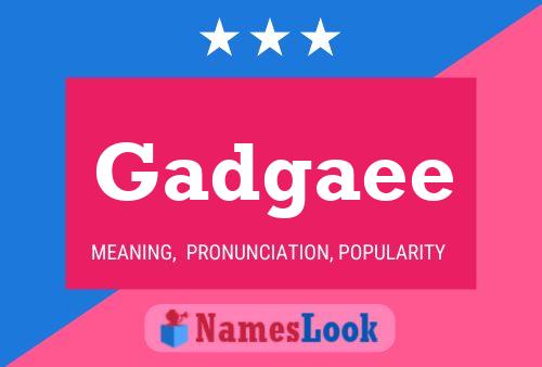 Gadgaee 名字海报