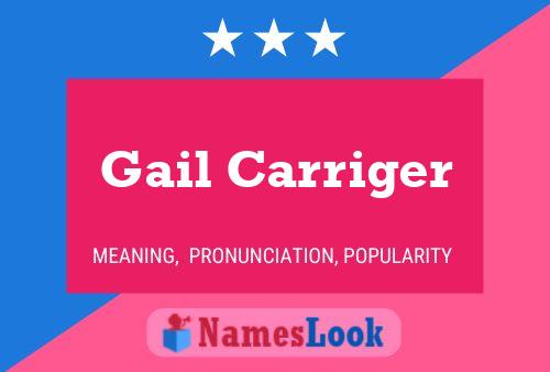 Gail Carriger 名字海报