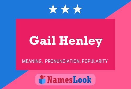 Gail Henley 名字海报