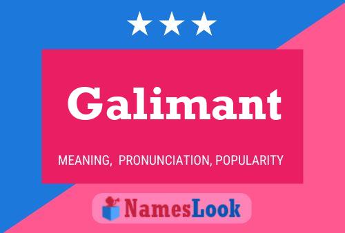 Galimant 名字海报