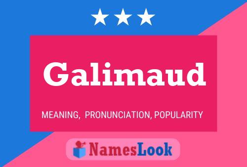 Galimaud 名字海报