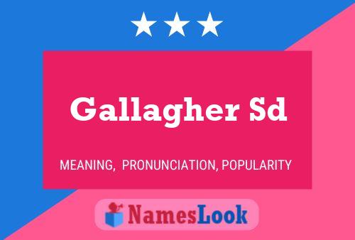 Gallagher Sd 名字海报