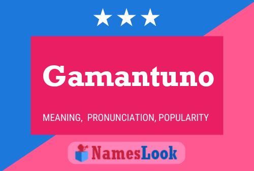 Gamantuno 名字海报