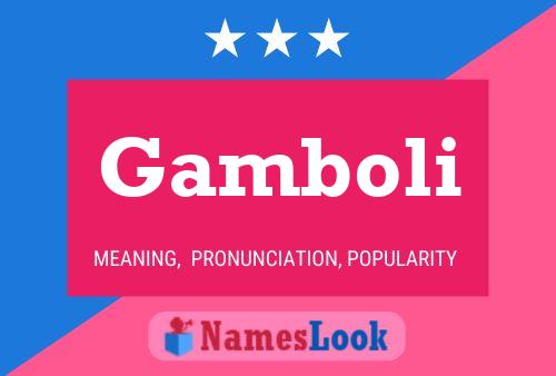 Gamboli 名字海报