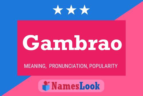 Gambrao 名字海报