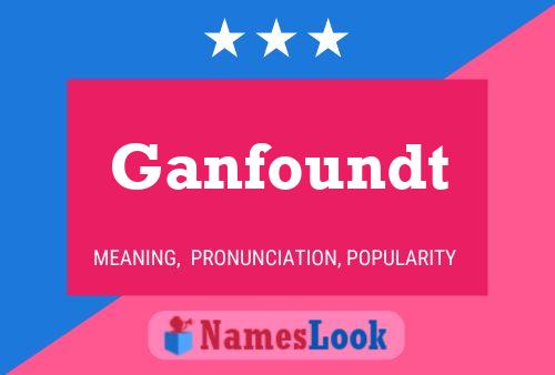 Ganfoundt 名字海报