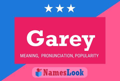 Garey 名字海报