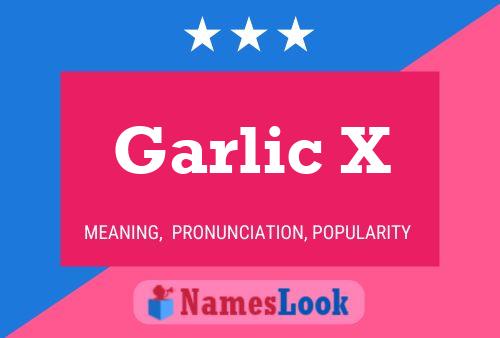 Garlic X 名字海报