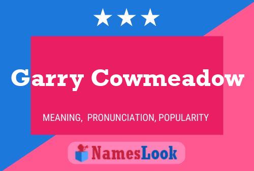 Garry Cowmeadow 名字海报