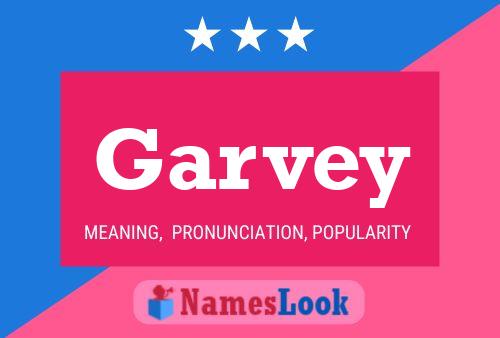 Garvey 名字海报