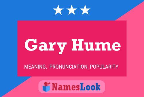 Gary Hume 名字海报