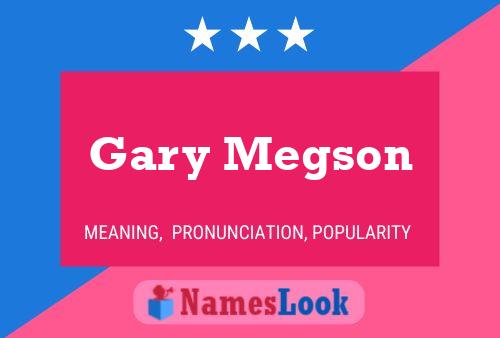 Gary Megson 名字海报