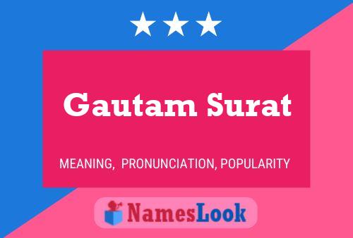 Gautam Surat 名字海报