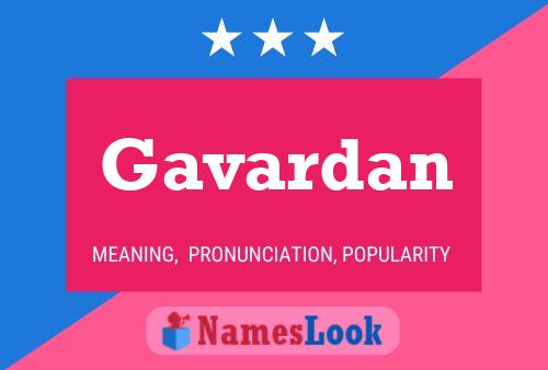 Gavardan 名字海报