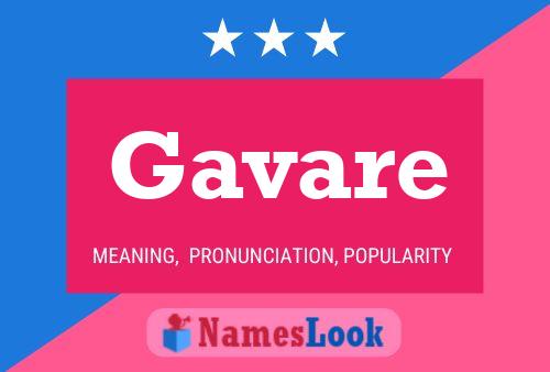 Gavare 名字海报