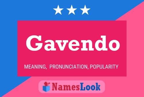 Gavendo 名字海报