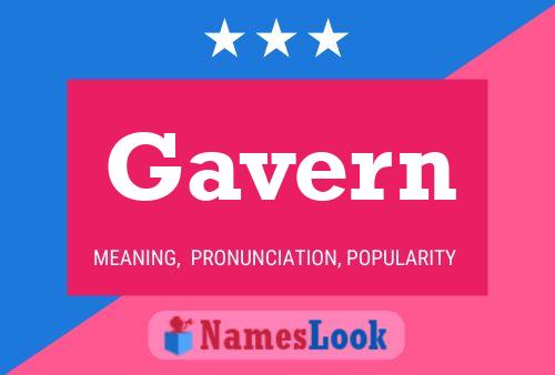 Gavern 名字海报