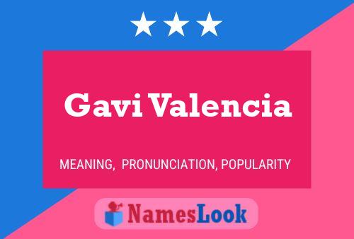 Gavi Valencia 名字海报