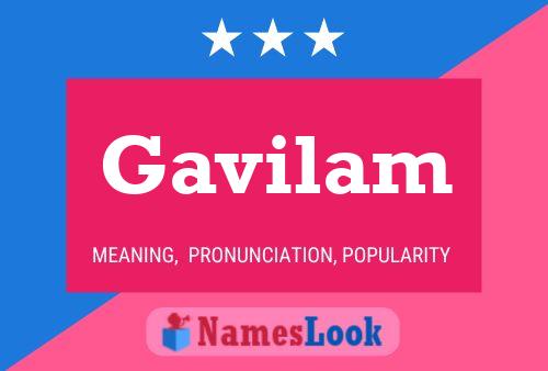 Gavilam 名字海报