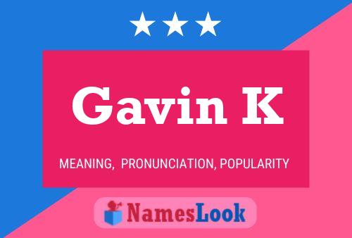 Gavin K 名字海报